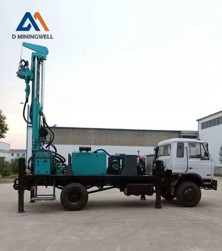 600 Meters DTH and Reverse Circulation Water Drilling Rig Truck Mounted Borehole Drilling Rig