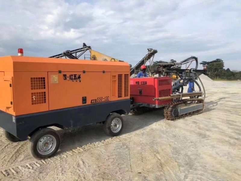 Hc726A1 Mining Crawler Drilling Rig and Hg550-13c Air Compressor for Nigeria