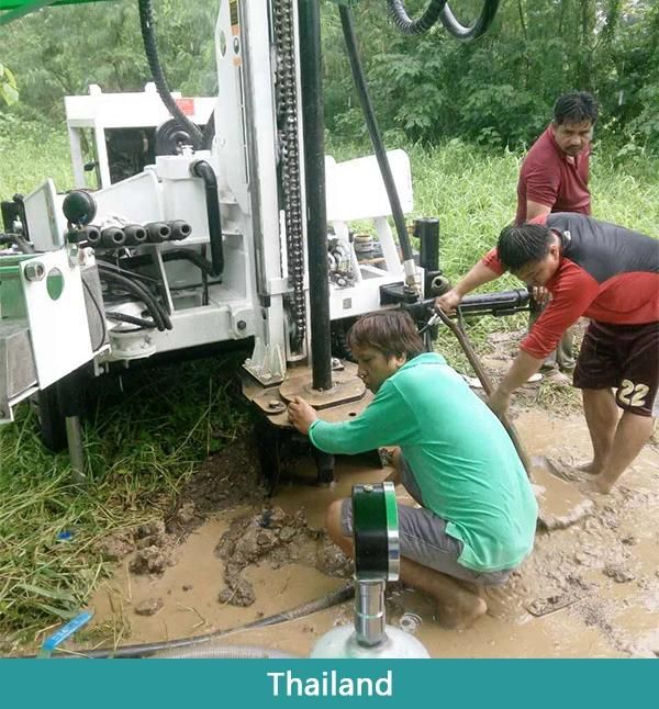 Hf150t Trailer Water Well Drilling Rig Work with Mud Pump