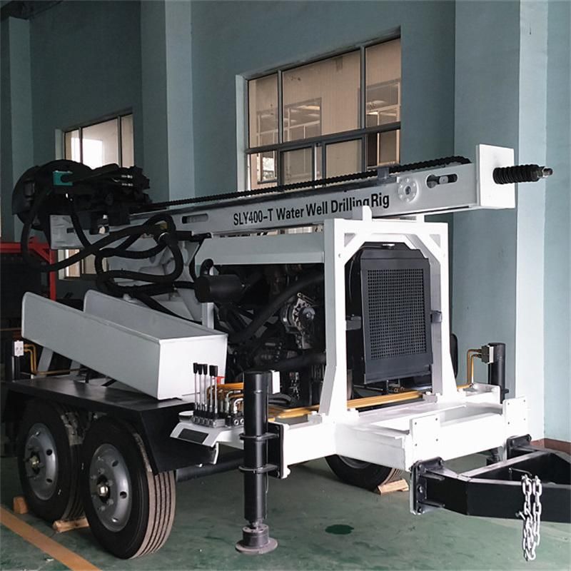 200m Shandong Water Well Drilling Rig with Compressor for Water Well Drill