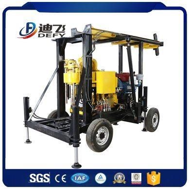 400m Hard Rock High Efficiency Hydraulic Roatary Drilling Rig Machine with Mud Pump