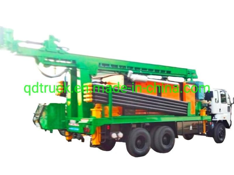 100 200 300m water well drilling rig truck mounted air compressor mud pump drill rig