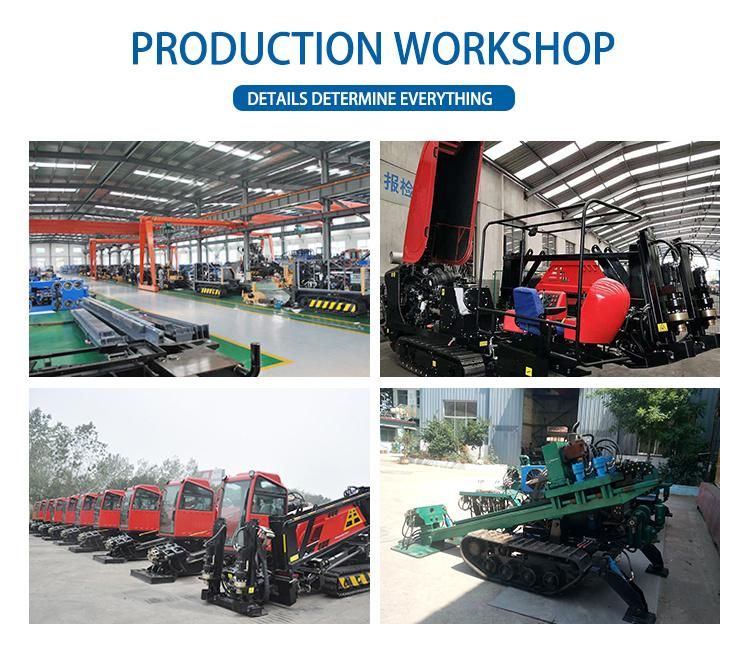 Full Hydraulic Non-Excavation 680kn Horizontal Directional Drilling Machine