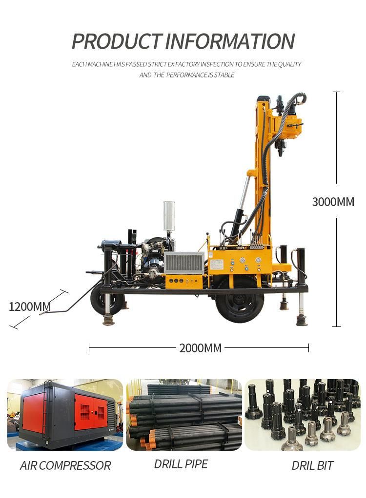 Pneumatic Rock Drilling Rig Machine