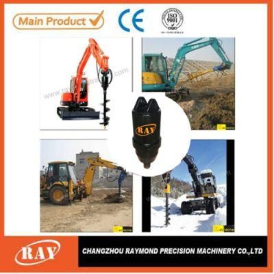 Ray Attachments Hydraulic Earth Auger Excavator Soil Hole Earth Auger Drill