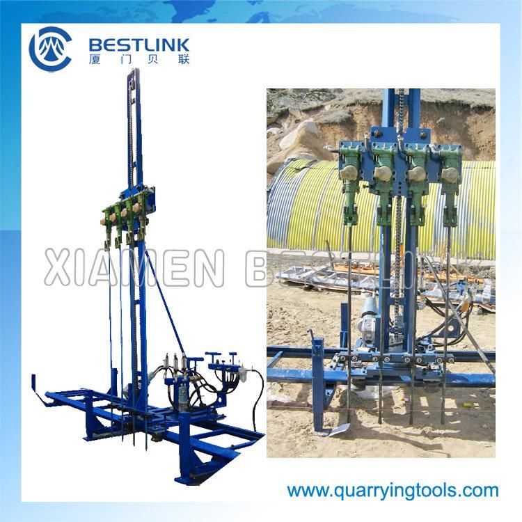 Horizontal & Vertical Pneumatic Mobile Rock Drill Machine