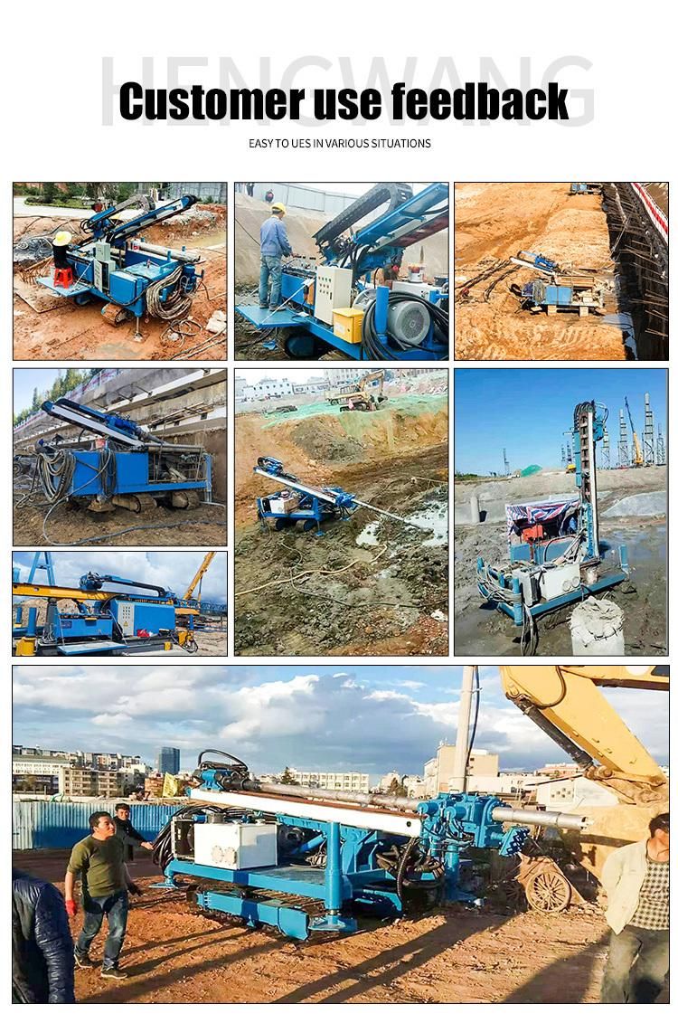 200 Meters Full Hydraulic Anchor Drilling Machine Crawler Anchoring Drilling Rig