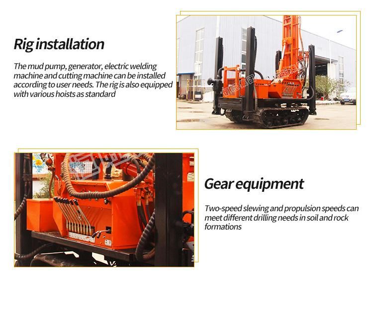 Price of Portable 200meter 300 Meter Deep Borehole Water-Well Drilling Rig