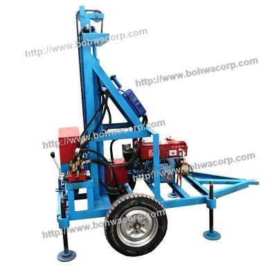 100m Two-Wheel Tracktion Hydraclic Water Well Drilling Rig