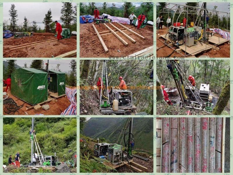 Portable Full Hydraulic Geotechnical /Mining Wireline Exploration Core Drilling Rig