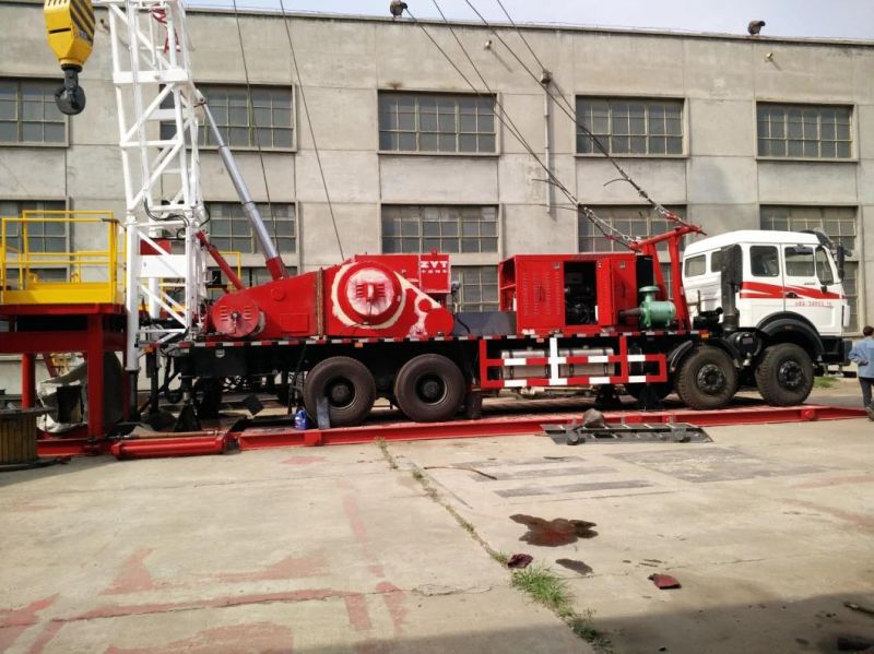 API Self Guyline Workover Rig Truck Mounted Drilling Rig