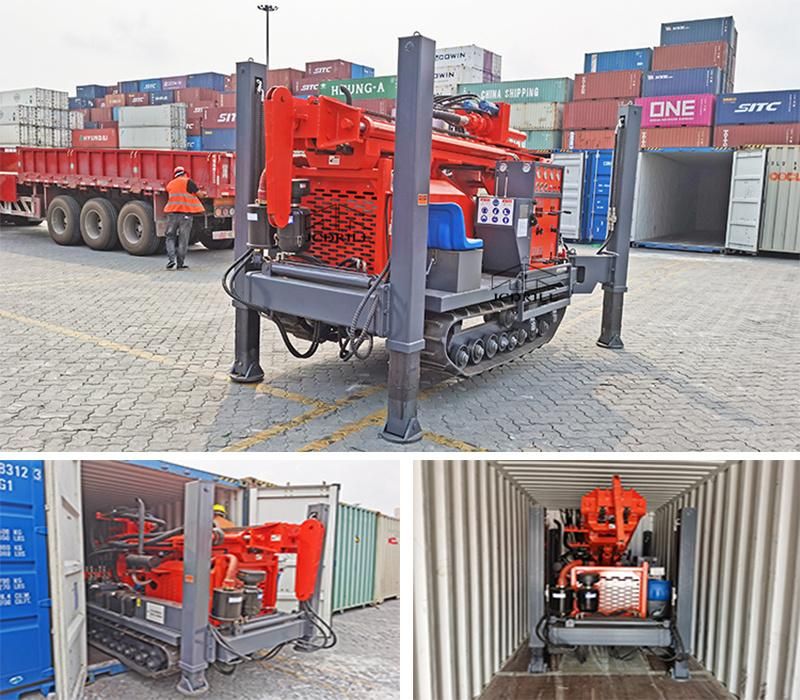 300m Deep DTH Hydraulic Crawler Drilling Rig for Borehole