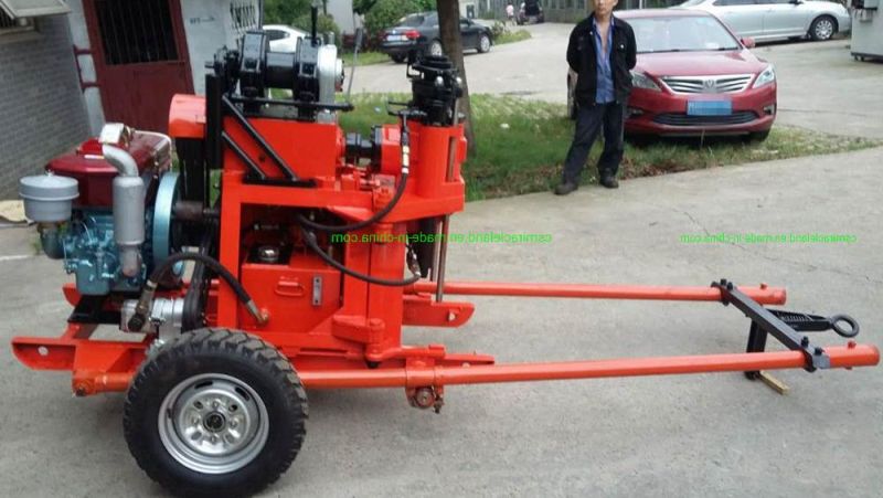 Portable Wheel Mounted Spt Soil Investigation Geotechnical Core Drilling Rig (GY-100)