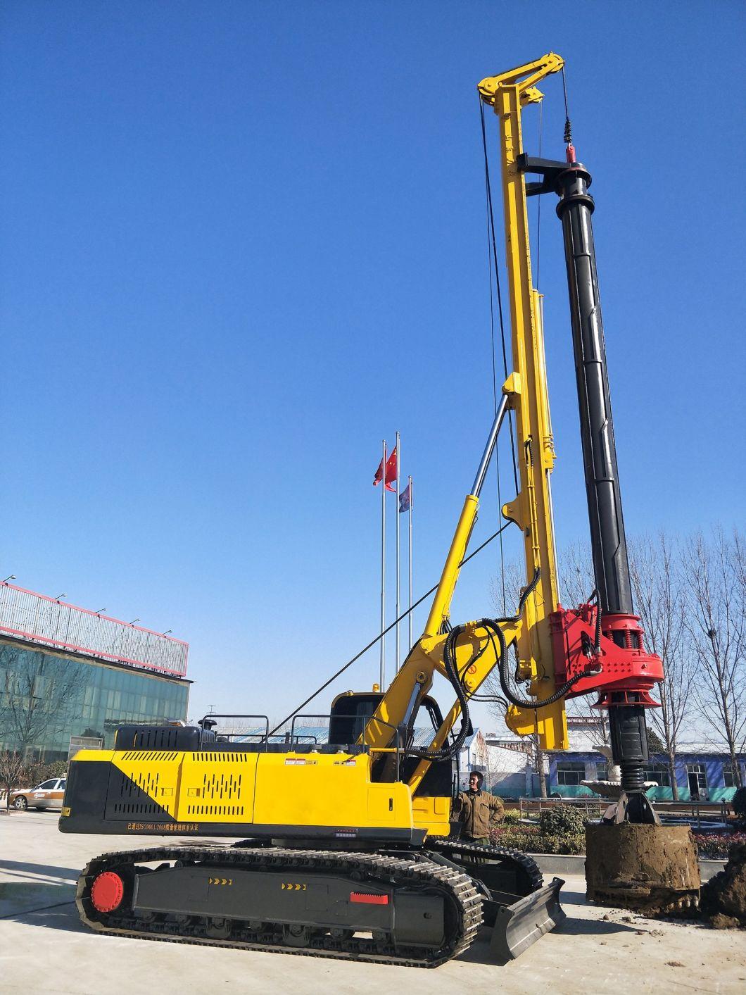 60m China Small Crawler Hydraulic Rotary Drill/Drilling Rig for Foundation Engineering/Water Well/Mining Exploration Excavating/Geotachnial Construction Equipme