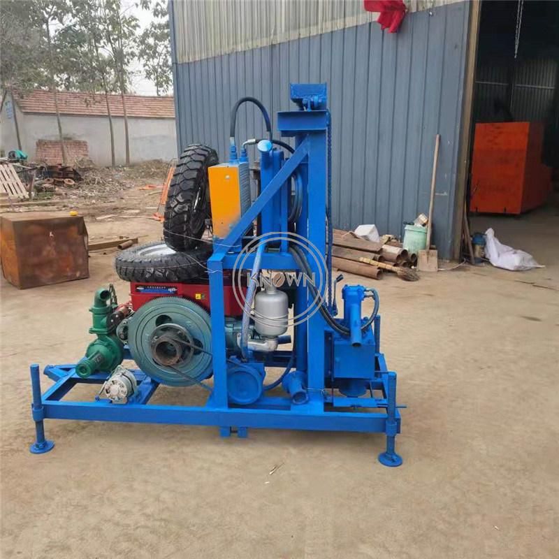 22HP Diesel Deep Water Well Drilling Machine 100m Hydraulic Mine Drilling Rig Hole Borehole Drill Machines