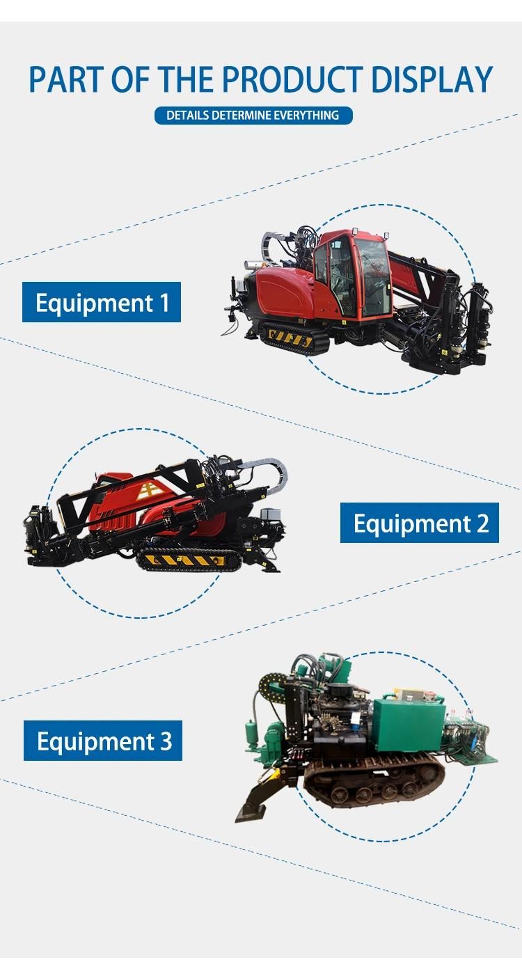 Pipeline Construction 10ton HDD Crawler Type Horizontal Drilling Machine Directional