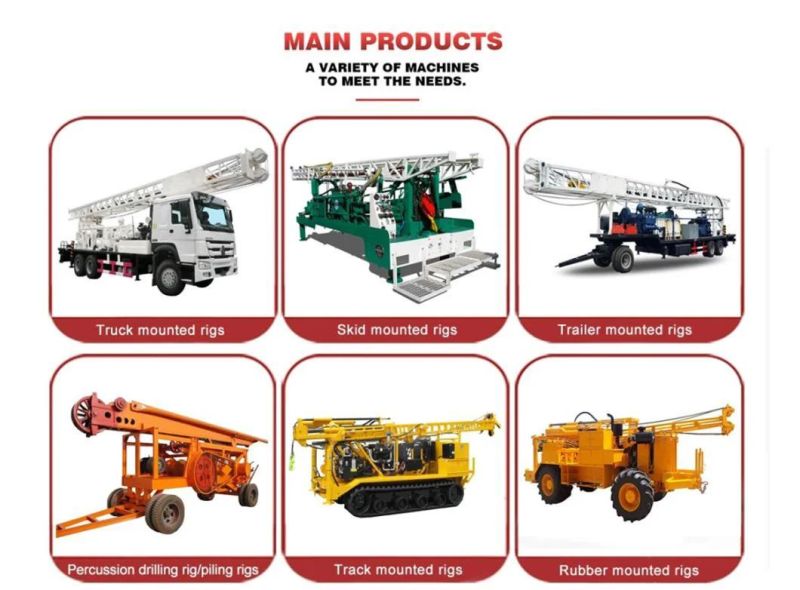 Hot Selling Small Portable Borehole Drilling Machines / Water Well Drilling Equipment/Crawler Drill Rig