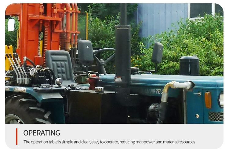 150m Deep Tractor Mounted Diesel Water Well Drilling Machine