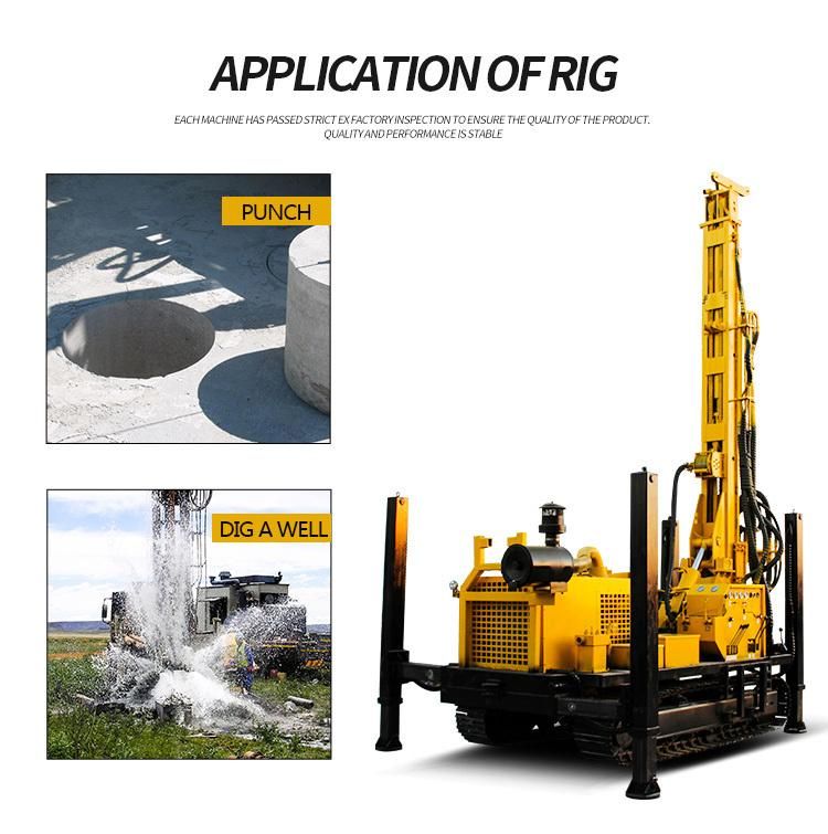 200m 300m 400m 500m 600m Depth Truck Crawler Portable Compressor DTH Water Well Drilling Rig
