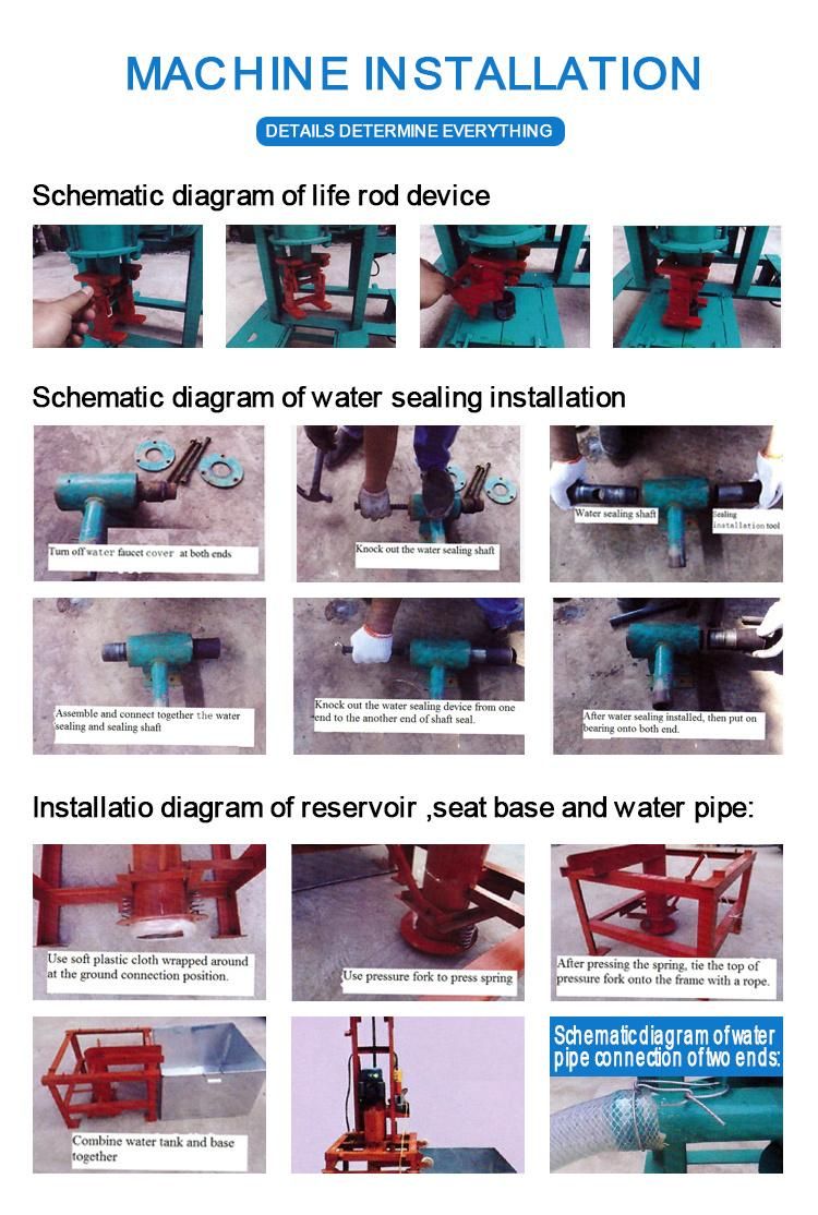 Portable Water Well Drilling Rigs Water Drilling Machine for Sale