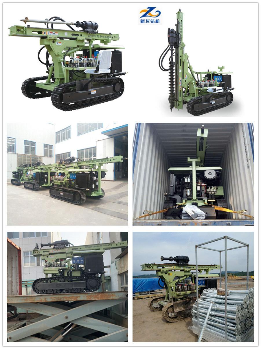 Photovoltaic Solar Spiral Pile Rig/Photovolataic Pile Driver/Mini Mobile Pile Drilling Rig