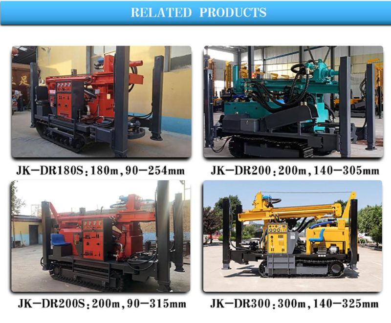 Jk-Dr200X 200m Depth Hydraulic Rotary Drilling Rig Machine for Sale