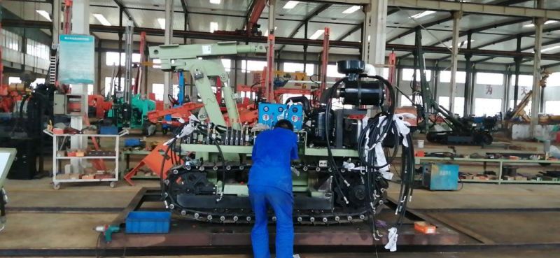 90-400mm Crawler Hydraulic Mine Photovoltaic Solar Spiral Pile Drill Blasting Construction Drilling Rig