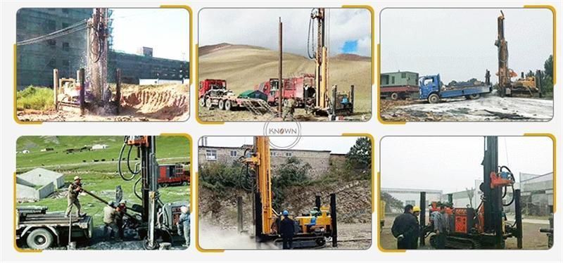 Rock Soil Sampling Drilling Machine Rubber Crawler Water Well Core Drilling Rig Truck Mounted for Agriculture Dig Research Wells