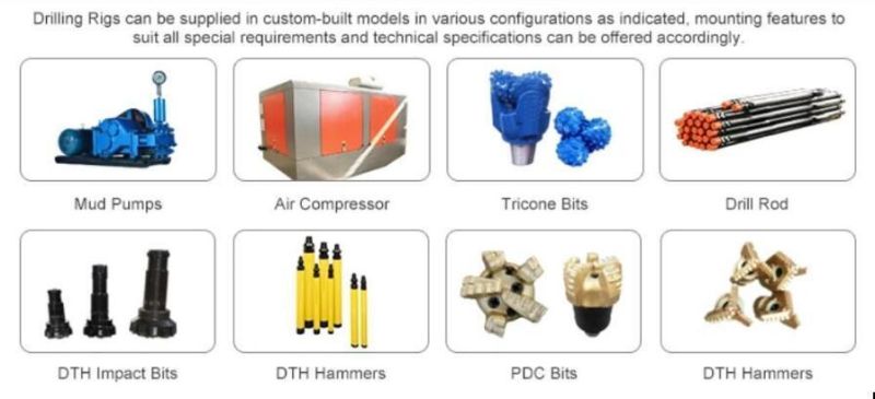 China Drilling Crawler Pneumatic Water Well Drilling Rig Machine Prices