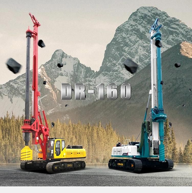 Mini Core/ Concrete Crawler Hydraulic Dr-160 Rotary Drilling Rig, Piling Rig for Water Well/House Building/Engineering Project