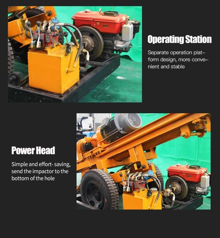 DTH Portable Borehole Rock Drilling Rig for Sale