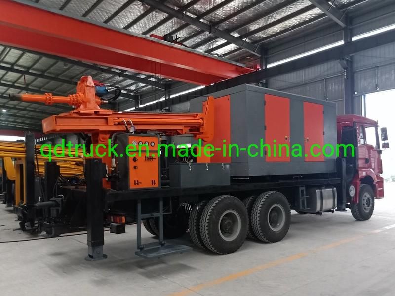 100 200 300m water well drilling rig truck mounted air compressor mud pump drill rig