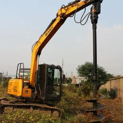 1/6new Design Professional Hydraulic Excavator 300mm Earth Drill Auger for Planting Trees