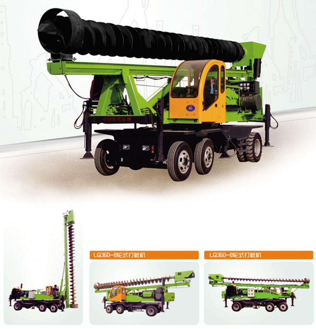 Wheeled 360-8 Diesel Pile Driver for High-Speed Rail Trestle Piles and Photovoltaic Power Station  Foundation Pile