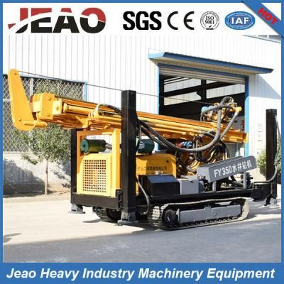 350m Depth Hydraulic Pneumatic Crawler DTH Water Well Drilling Rig