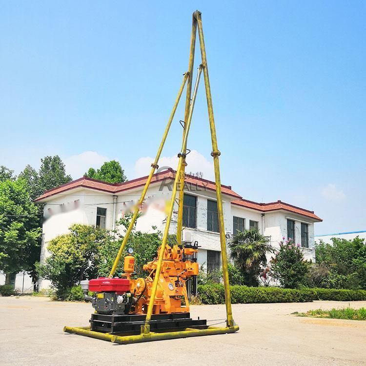 Portable Bohole Stone Drill Water Well Drilling Rig Machine 200m Deepth Horizontal Rock Drilling Machine Price