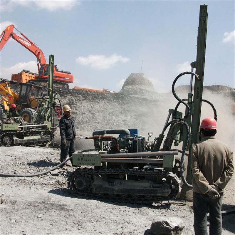 Open Pit Mine Blasting Hole Drilling Rig Machine with Drill Tools