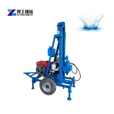 22HP Diesel Engine 50-200m Depth Rotary Water Well Drilling Rig Machine