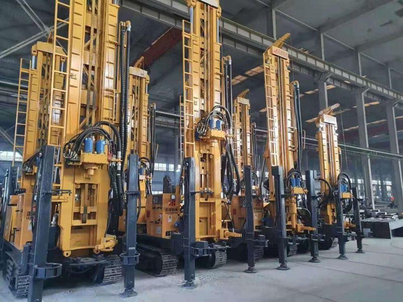 1000m High Quality Crawler Full Hydraulic Top Drive DTH Rock Water Well Drilling Rig (SL-1000S)