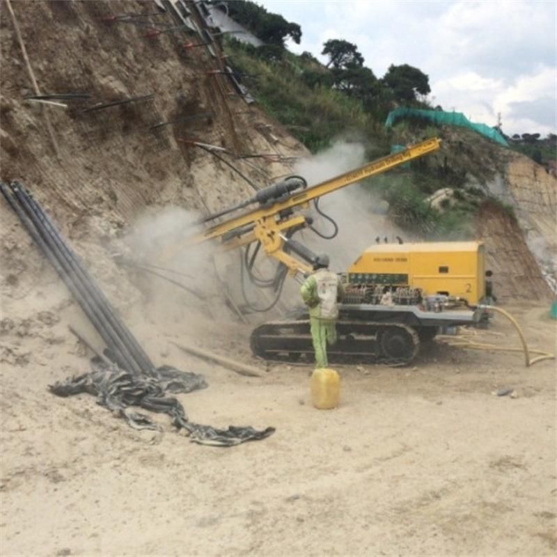 Ground Anchor Drilling Rig Machine with Bits for Slope Projects for Sale