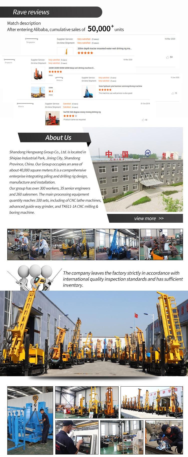 High Performance Pneumatic DTH Borewell Water Borehole Drilling Machine