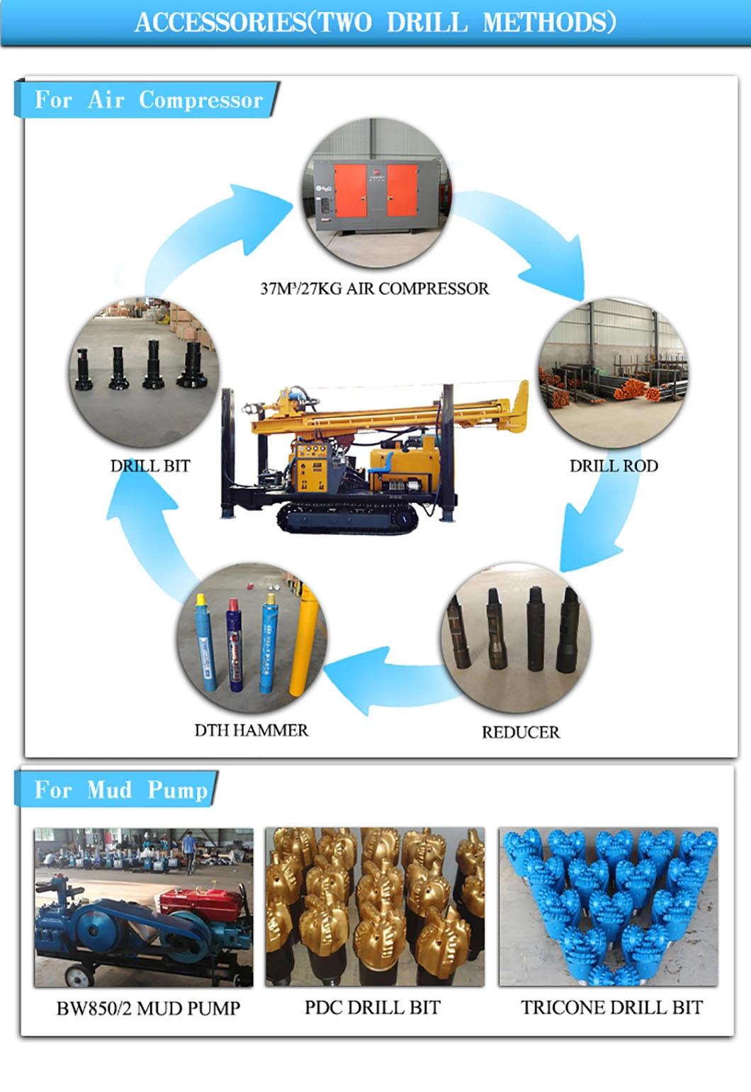 Jk-Dr 400 Diesel Engine Crawler Type Water Well Drilling Rig Machine for Sale