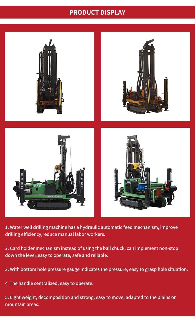 Crawler Type Water Well Drilling Rig Machine