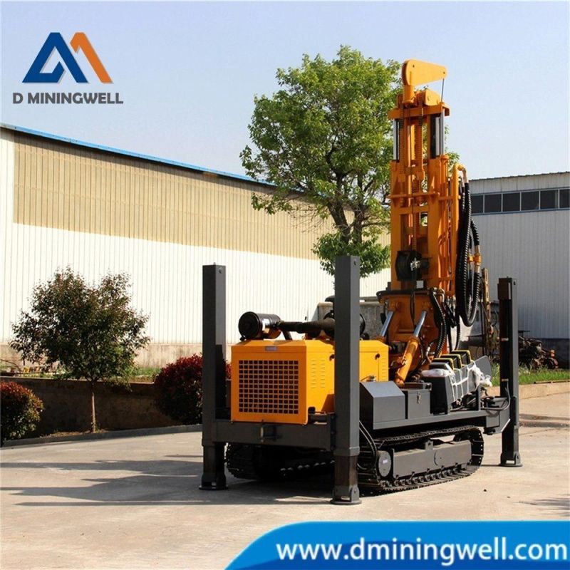 D Miningwell Made in China Good Quality 300m Depth Water Well Drilling Rig Rubber Crawler Drilling Machine