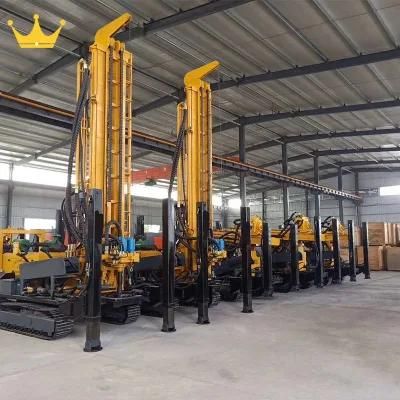 100m, 150m, 200m, 300m, 350m, 600meters Steel Crawler Mounted Water Well Drilling Rig Machine Factory Price