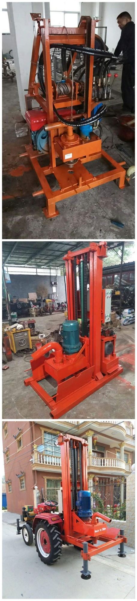 Multifunctional Farm Irrigation Crawler Water Well Bore Hole Drilling Rig