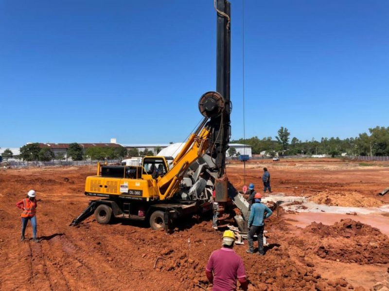 Dl-360 Model Wheel Hydraulic/Rotary Drilling Machine for CE Certification