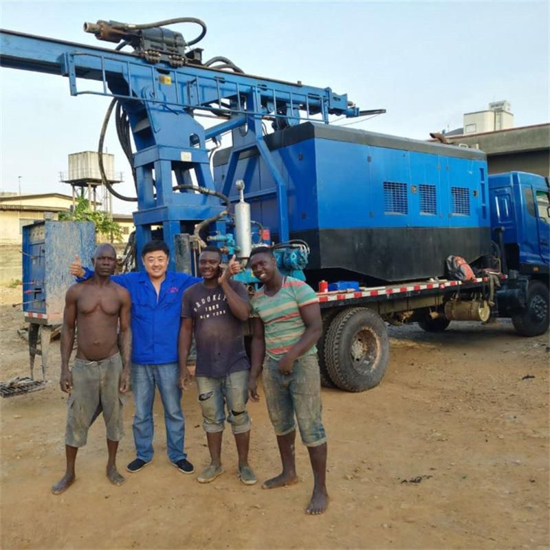 Truck Mounted Pilling Rig Machine with Rotary Head for 300m Water Borehole Drill