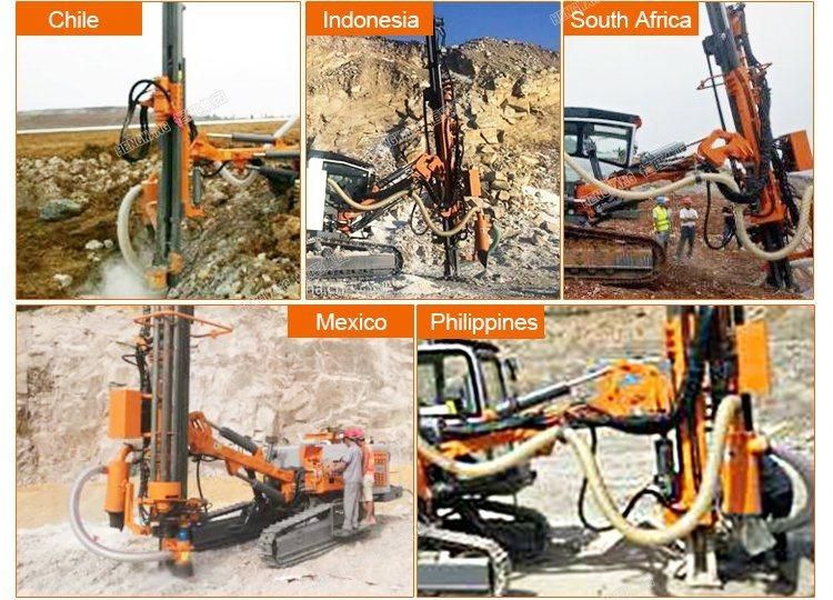 High Efficiency 162kw Rated Power Integrated DTH Surface Drill Rig with Cheap Price