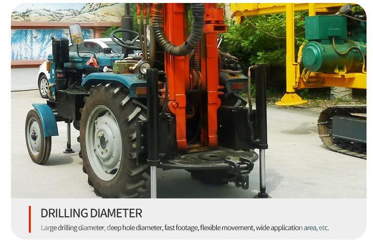 150m Deep Tractor Mounted Diesel Water Well Drilling Machine
